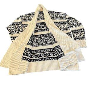 Chaps knit open cardigan